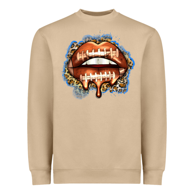 American Football Lips Heavyweight Sweatshirt by Zillion Design Studio | Teevron