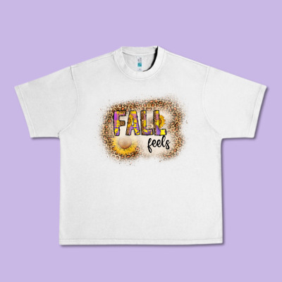Fall Feels Urban Heavy Tee Designed By Cowhidedigitalart
