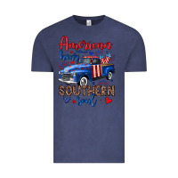 Vintage Denim American heart southern soul truck Vintage Tee - Neo Western