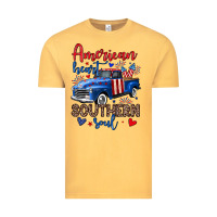 Vintage Mustard American heart southern soul truck Vintage Tee - Neo Western