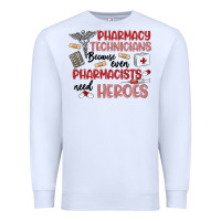 White pharmacy technicians Premium Sweatshirt - MaliasSmallBusiness