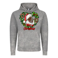 Cloud Rock merry christmas african american santa with wreath Vintage Hoodie - RanaPortraitStore