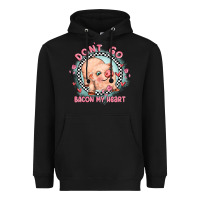 Black dont go bacon my heart Heavyweight Hoodie - MaliasSmallBusiness