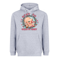 Heather Grey dont go bacon my heart Heavyweight Hoodie - MaliasSmallBusiness