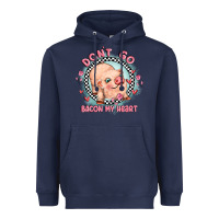 Navy dont go bacon my heart Heavyweight Hoodie - MaliasSmallBusiness