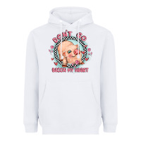White dont go bacon my heart Heavyweight Hoodie - MaliasSmallBusiness