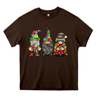 Chocolate Brown autism gnomies Heavy Core Tee - RacoonDesign