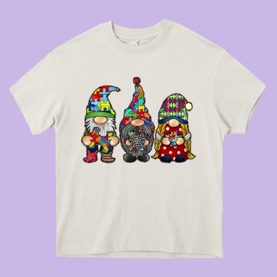 Autism Gnomies Heavy Core Tee Designed By Racoondesign