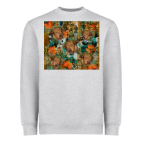 Heather Grey fall cowhide highland cow tumbler Heavyweight Sweatshirt - RanaPortraitStore