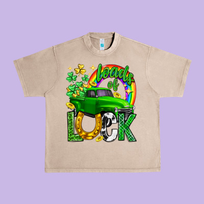 Loads Of Luck Truck St. Patricks Day Urban Heavy Tee Designed By Neo Western