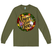 Army Green christmas happy new year Long Sleeve Tee - Artiststas