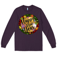 Plum christmas happy new year Long Sleeve Tee - Artiststas