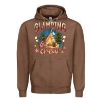 Chestnut glamping crew Zipper Hoodie - NancyCooperArtShop