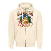 Sandshell glamping crew Zipper Hoodie - NancyCooperArtShop