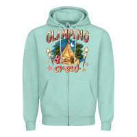 Seafoam glamping crew Zipper Hoodie - NancyCooperArtShop