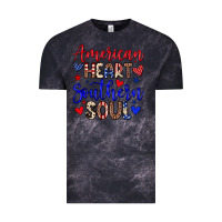 Cloud Black American heart southern soul Vintage Tee - Neo Western
