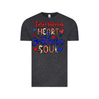Vintage Black American heart southern soul Vintage Tee - Neo Western