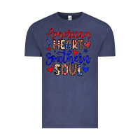 Vintage Denim American heart southern soul Vintage Tee - Neo Western
