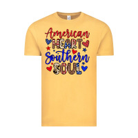 Vintage Mustard American heart southern soul Vintage Tee - Neo Western