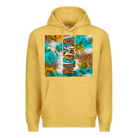 Antique Gold mama leopard sunflower Premium Hoodie - LillyAllenDesigns