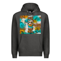Charcoal Heather mama leopard sunflower Premium Hoodie - LillyAllenDesigns