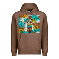 Chestnut mama leopard sunflower Premium Hoodie - LillyAllenDesigns
