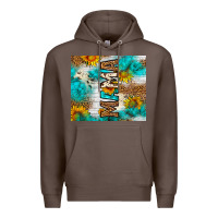 Coffee mama leopard sunflower Premium Hoodie - LillyAllenDesigns