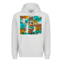 Dove Grey mama leopard sunflower Premium Hoodie - LillyAllenDesigns