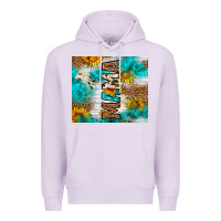 Lilac mama leopard sunflower Premium Hoodie - LillyAllenDesigns