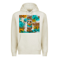 Oatmeal Heather mama leopard sunflower Premium Hoodie - LillyAllenDesigns