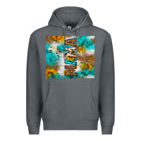 Rock mama leopard sunflower Premium Hoodie - LillyAllenDesigns