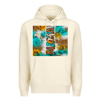 Sandshell mama leopard sunflower Premium Hoodie - LillyAllenDesigns