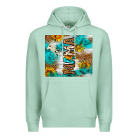 Seafoam mama leopard sunflower Premium Hoodie - LillyAllenDesigns