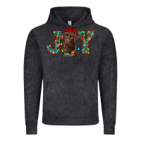 Vintage Black labrador retriever christmas joy Vintage Hoodie - RanaPortraitStore