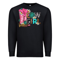 Black western cowgirl Premium Sweatshirt - NancyCooperArtShop