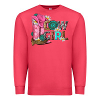 Cardinal western cowgirl Premium Sweatshirt - NancyCooperArtShop