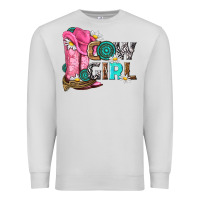 Dove Grey western cowgirl Premium Sweatshirt - NancyCooperArtShop
