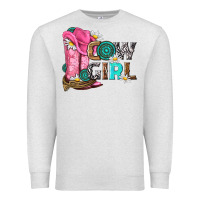 Oatmeal Heather western cowgirl Premium Sweatshirt - NancyCooperArtShop