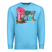 Ocean Blue western cowgirl Premium Sweatshirt - NancyCooperArtShop