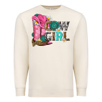 Sandshell western cowgirl Premium Sweatshirt - NancyCooperArtShop