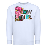 White western cowgirl Premium Sweatshirt - NancyCooperArtShop