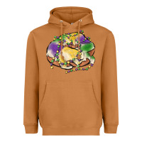 Meerkat mardi gras king cake Heavyweight Hoodie - MaliasSmallBusiness