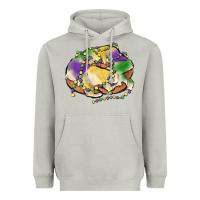 Moon Dust mardi gras king cake Heavyweight Hoodie - MaliasSmallBusiness