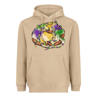 Mushroom mardi gras king cake Heavyweight Hoodie - MaliasSmallBusiness