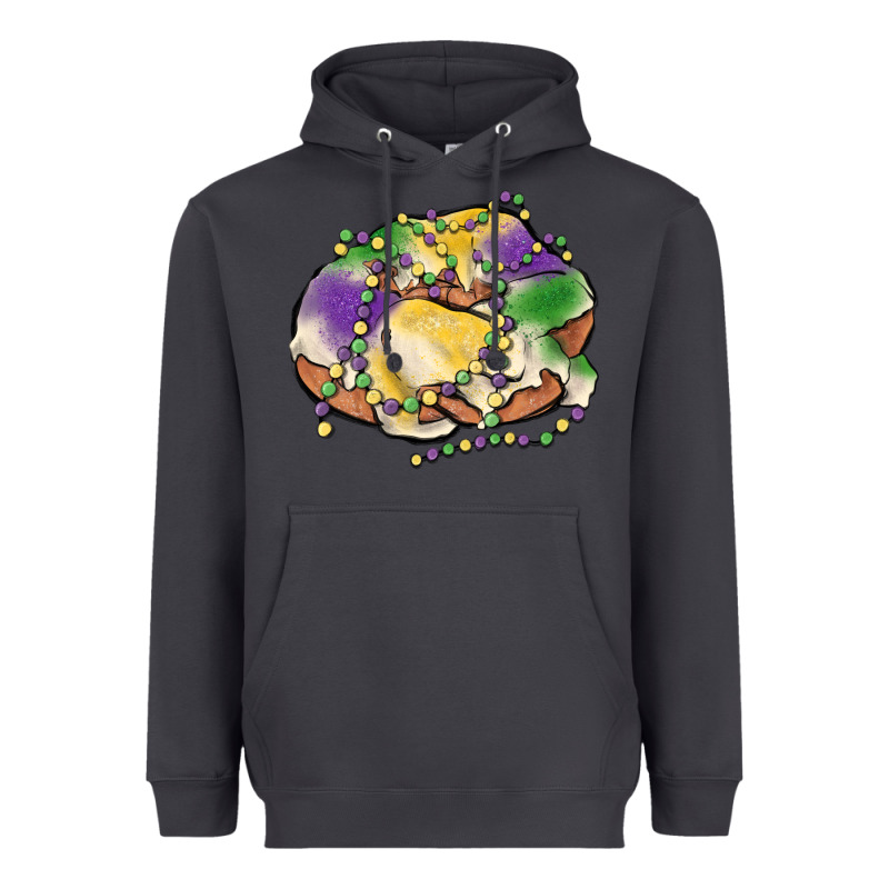 Mardi Gras King Cake Heavyweight Hoodie by MaliasSmallBusiness | Teevron