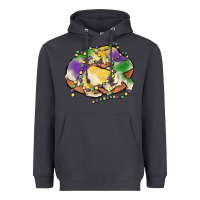 Smoke mardi gras king cake Heavyweight Hoodie - MaliasSmallBusiness