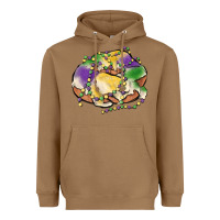 Toasted Coconut mardi gras king cake Heavyweight Hoodie - MaliasSmallBusiness