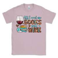 Lilac all i need are books and wine Classic Tee - JahusDesignShop