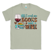 Matcha all i need are books and wine Classic Tee - JahusDesignShop