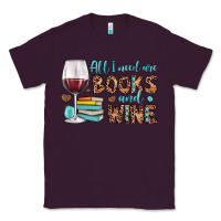 Plum all i need are books and wine Classic Tee - JahusDesignShop